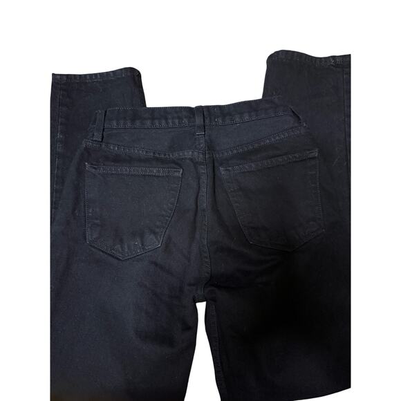 Reformation Julia High Cigarette Jeans, Black Destroyed, Women's Size 27, NWOT - Picture 4 of 6